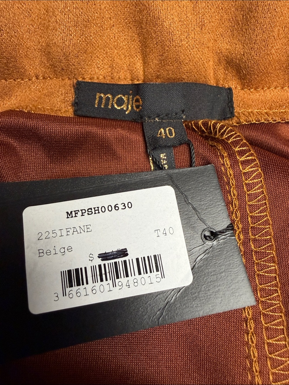 Ifane Fringed leather shorts - Picture 4 of 4